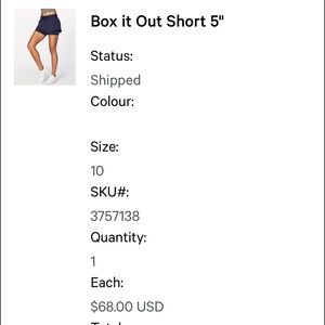 Lululemon Box It Out Short 5’’